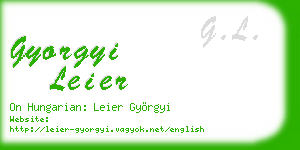 gyorgyi leier business card